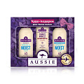 Подарочный набор Aussie MiracleMoist (шампунь, 90 мл + бальзам-ополаскиватель, 90 мл + реконструктор волос, 75 мл)