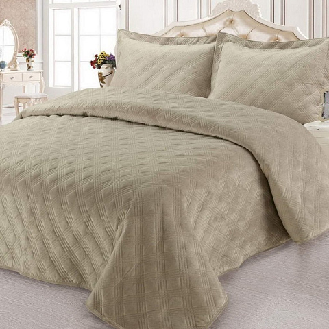 Текстиль для спальни Sofi De MarkO Эвридика Пок-5106Б-230х250, евро, покрывало и 2 наволочки 50х70 см