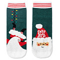 Носки детские хлопок, Conte-kids, New year, 522, темно-бирюзовые, р. 20-22, 20С-66СП