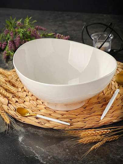 Салатник керамика, овальный, 25 см, Грейс, Daniks, Y6-6002/Y4-9195