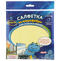 Салфетка для стекол и зеркал, микрофибра, 30х30 см, Celesta