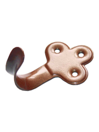 Крючок-вешалка фигурный мод.2, сталь, Домарт, антик медь