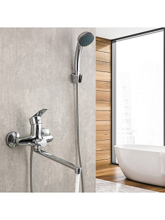 Смеситель для ванны, Frap, с картриджем, хром, F22703-B