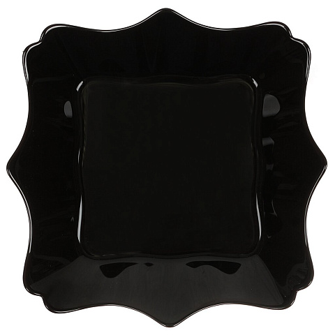 Тарелка суповая, стеклокерамика, 20 см, квадратная, Authentic Black, Luminarc, J1407