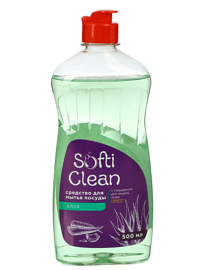 Средство для мытья посуды Softi Clean, Алоэ, 500 мл