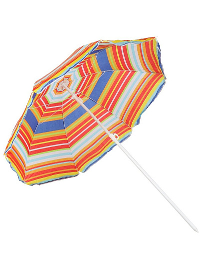 Зонт пляжный 160 см, с наклоном, 8 спиц, металл, Полосы, LG02/2