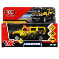 Машина Технопарк, Hummer спорт, 12 см, инерционная, HUM2-12SLSRT-YE, желтая
