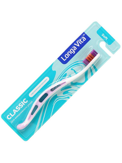 Зубная щетка Longa Vita, Classic, мягкая, взрослая, SX-07