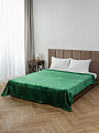 Плед 1.5-спальный, 120х150 см, 280 г/м2, микрофибра, 100% полиэстер, Silvano, Сильвия, зеленый - фото 7
