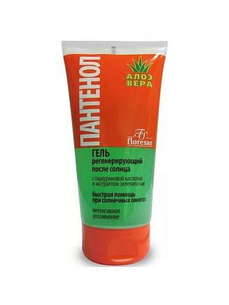 Гель после загара, Floresan, Пантенол Алоэ вера, 150 мл, 316-ФЛ