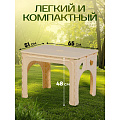 Стол раскладной пластик, прямоугольный, 65х51х48 см, пластиковая столешница, Милих, Турист, 05098 - фото 12