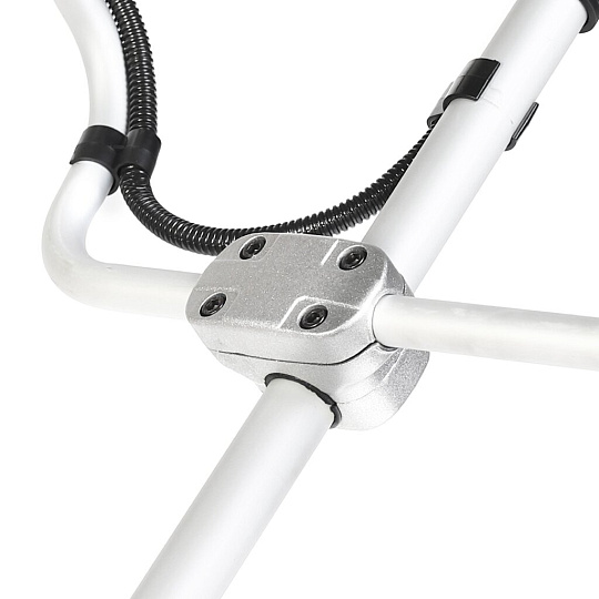 Триммер бензиновый, Patriot, PT 5555ES Country, 3 л.с., 52 куб.см, 2210 Вт, U-ручка, леска/нож, неразборный вал