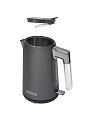 Чайник электрический Polaris, PWK 1746CA, серый, 1.7 л, 1850 Вт, скрытый нагревательный элемент, нержавеющая сталь - фото 4