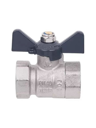 Кран для воды, 3/4", г-г, латунь, ручка-бабочка, 01156, AquaLink