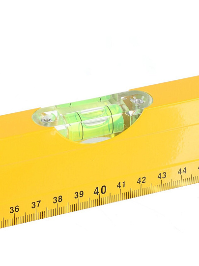 Уровень алюминий, 800 мм, 3 глазка, линейка, желтый, Bartex, HJ-88D