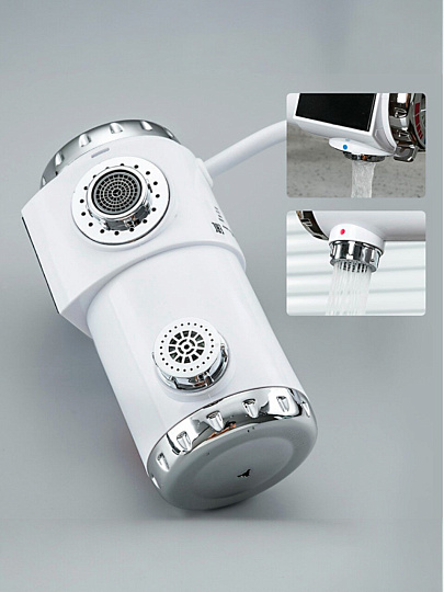 Водонагреватель электрический, проточный, Frud, R82010, до +60 °C, съемный, 3.3 кВт