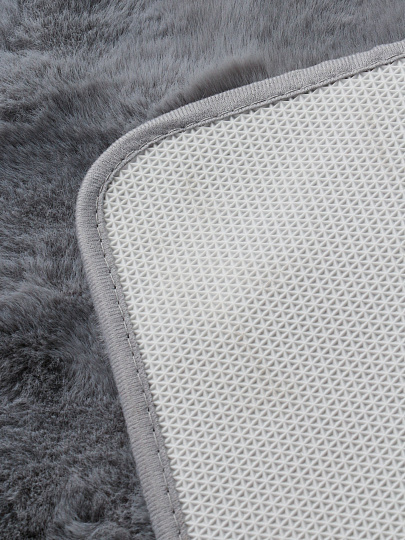 Коврик интерьерный 0.8х1.2 м, Silvano, прямоугольный, голубой, искусственный мех, Y4-11718