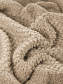 Плед 1.5-спальный, 127х170 см, вязаный, 100% полиэстер, Silvano, Теплые объятия, бежевый, однотонный, A120041 - фото 6