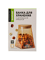 Банка для сыпучих продуктов, стекло, 0.75 л, 10.5х10.5х15.9 см, с крышкой, Barouge, Мед, BТ-001 - фото 4