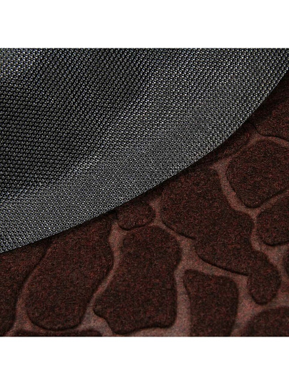 Коврик грязезащитный, 40х60 см, полиэстер, ПВХ, шоколадный, Y4-6811
