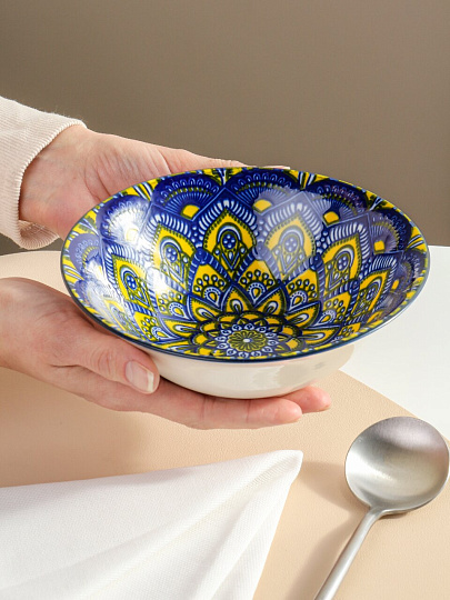 Салатник керамика, круглый, 18х7 см, Мантра, Y6-6014