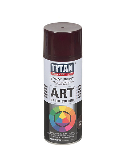 Эмаль аэрозольная, Tytan, Professional, универсальная, акриловая, глянцевая, коричневая, RAL 8017, 400 мл, 0.283 кг