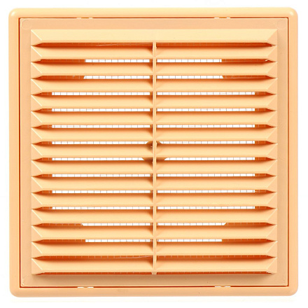 Решетка вентиляционная ABS пластик, разъемная, 150х150 мм, с сеткой, бежевая, Event, 1515Р