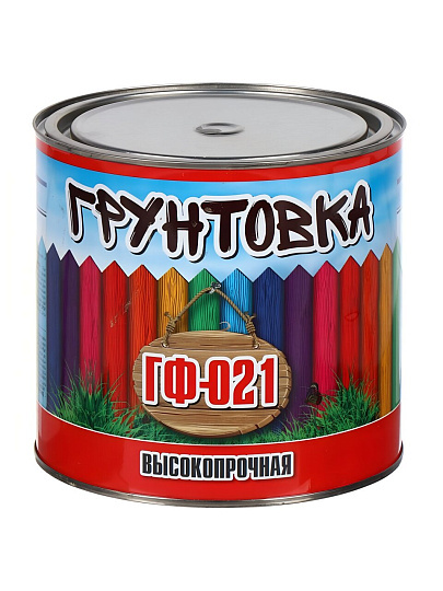 Грунтовка алкидная, Zabor, ГФ-21, для внутренних и наружных работ, серая, 2.6 кг