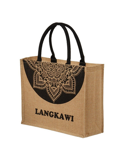 Сумка пляжная джут, 42х33, Langkawi, C050018