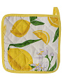 Прихватка 18х18 см, 100% хлопок, лимоны, Узб-н - фото 2