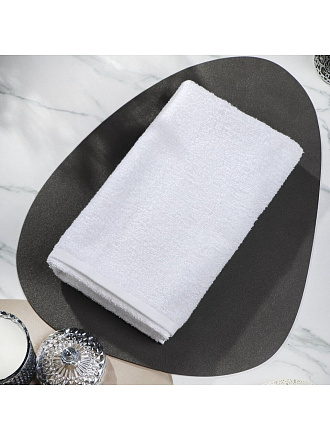 Полотенце банное 70х140 см, 100% хлопок, 350 г/м2, белое, Узбекистан