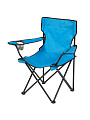 Кресло складное 50х50х80 см, DW-2009H, синее, полиэстер, с подлокотниками, с подстаканником, 120 кг, Ecos, 993072