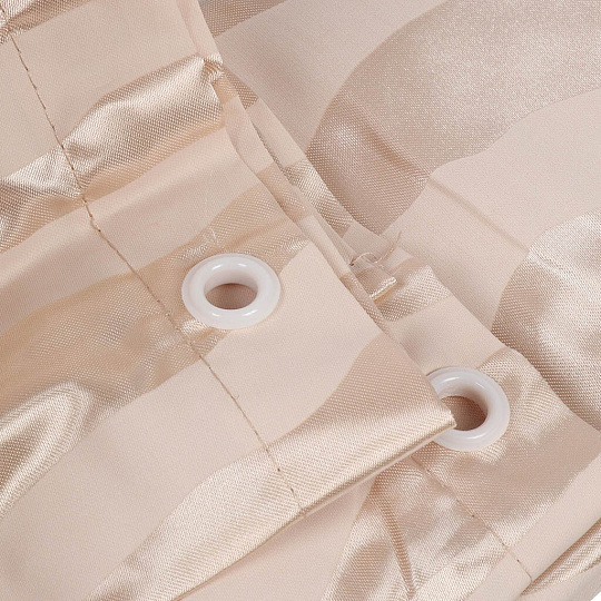 Штора для ванн 180х200 см, полиэстер, Swensa, Geo, бежевая, SWC-90-87