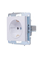 Розетка скрытой установки, 1 гнездо, с заземлением, 16 А, 220 В, пластик, IP20, белая, с защитой от детей ПБТ, Lezard, Vesna, 742-0288-124B - фото 2