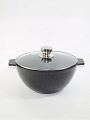 Казан алюминий, антипригарное покрытие, 5 л, Granit Perfection black, с крышкой, Алтей, 04-0550-310 - фото 2