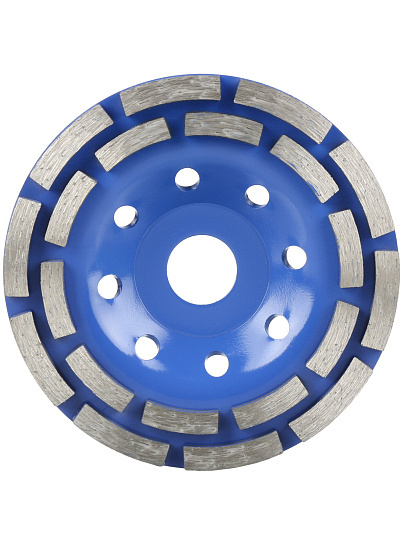 Чашка шлифовальная, Double, 125 мм, алмазная двухрядная, Bartex, R007