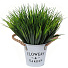 Цветок искусственный декоративный Трава, в ведерке, 25 см, Y6-2047 - фото 2