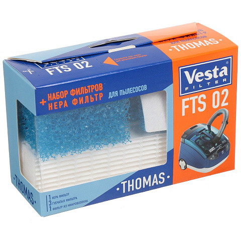 Hepa-фильтр для пылесоса Vesta filter, FTS 02, 2 шт