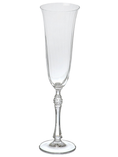 Бокал для шампанского, 190 мл, стекло, 6 шт, Bohemia, Parus Optic, БСС0425