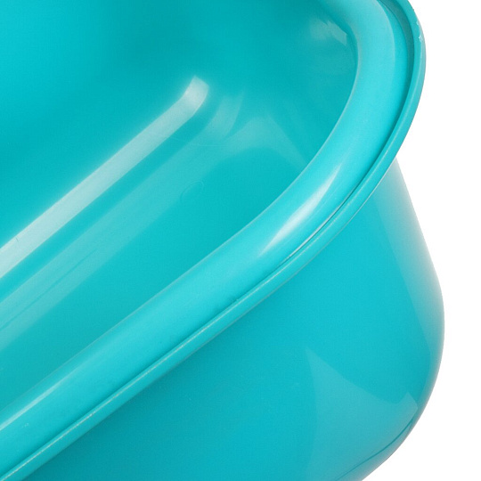 Кузов для строительной тачки пластик, 110 л, 0.4 см, 110 л, без отверстий, морозостойкий, бирюзовый, РВ-Пласт