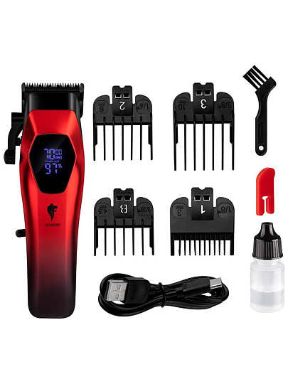 Машинка для стрижки, Leonord, LE-1239, аккумуляторная, 5 Вт, LED-дисплей