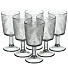 Набор бокалов 330 мл, стекло, 6 шт, Листья, серые, Y6-10171 - фото 4