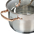 Набор посуды нержавеющая сталь, 6 предметов, кастрюли 2.1, 2.9, 3.9 л, индукция, Bohmann, BH-1903/G - фото 3