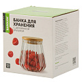 Банка для сыпучих продуктов, стекло, 0.6 л, 12х12х13 см, с крышкой, Barouge, BТ-004 - фото 9