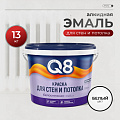 Краска водно-дисперсионная, Formula Q8, акриловая, интерьерная, матовая, 13 кг