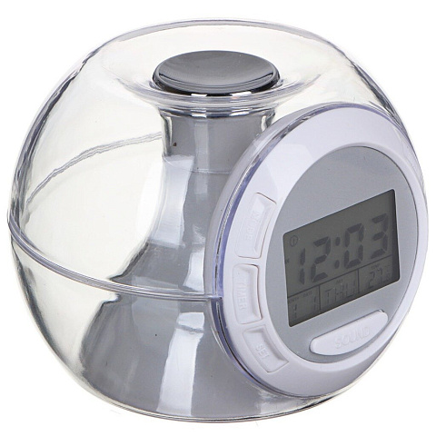 Часы-будильник настольные, 10.5х9.5х8.2 см, пластик, 529-185