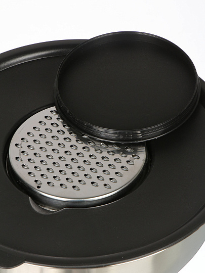 Набор мисок нержавеющая сталь, круглый, 3 шт, 16, 20, 24 см, с крышкой, с набором тёрок, Y4-11665