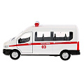 Машина Технопарк, Ford Transit скорая, 12 см, инерционная, открывающиеся двери, SB-18-18-WO-WB - фото 3