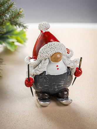 Фигурка декоративная полистоун, Гномик, 6х6х8 см, A020232