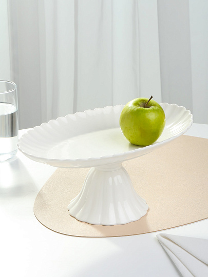 Ваза для фруктов, фарфор, на ножке, 30.5 см, Bonjart, 202502